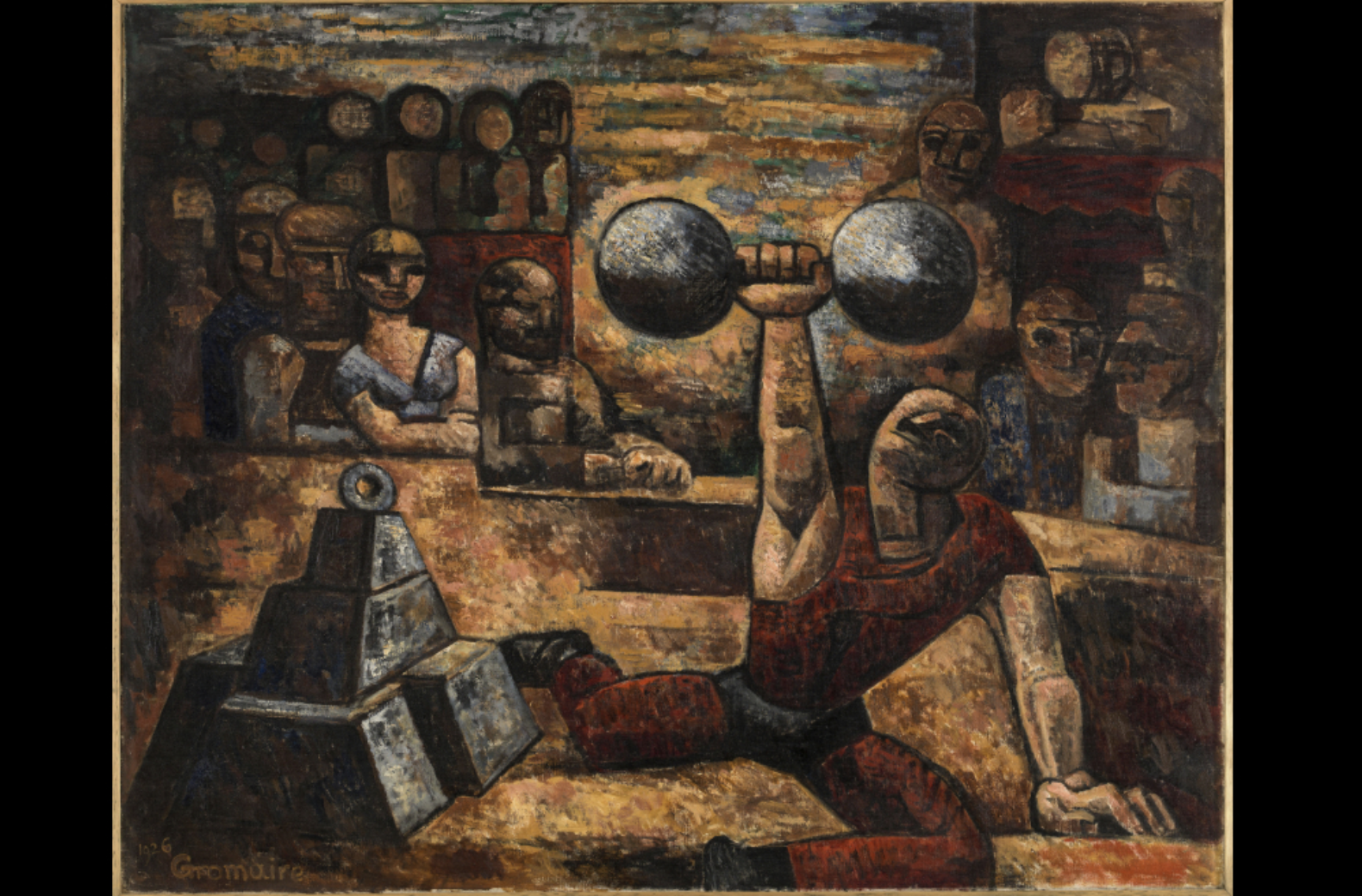 Weightlifter Before the Crowd